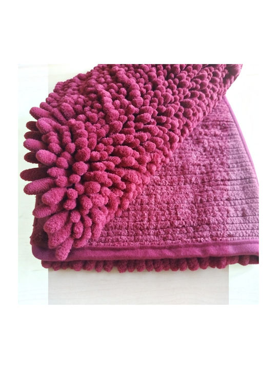 Non-Slip Bath Mat Extra Line 51.0128 Burgundy 60x90cm