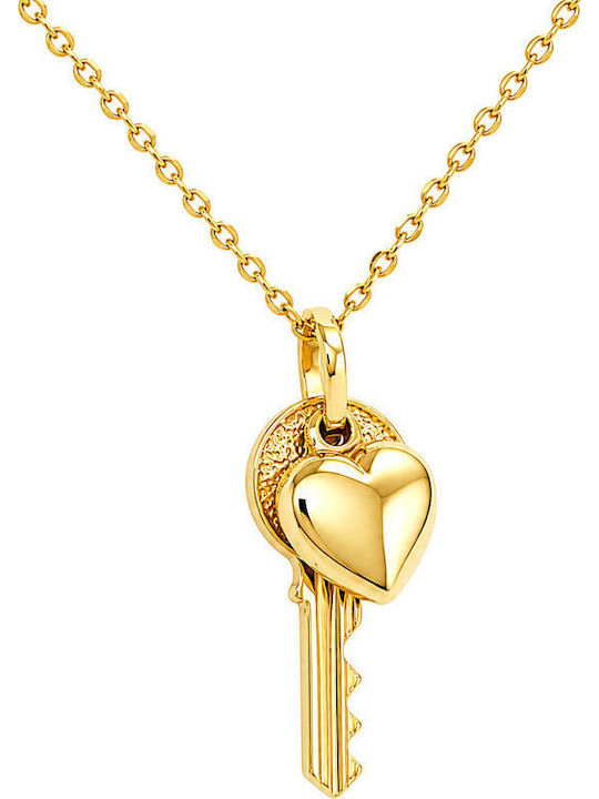 Xryseio Charm Herz aus 14K Gold NΚ10793
