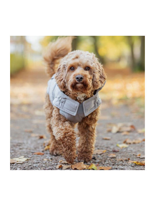 Trixie Grey Dog Coat Back Length 30 cm