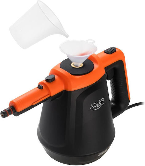 Adler Handdampfreiniger mit Druck 3,5bar mit Stielgriff