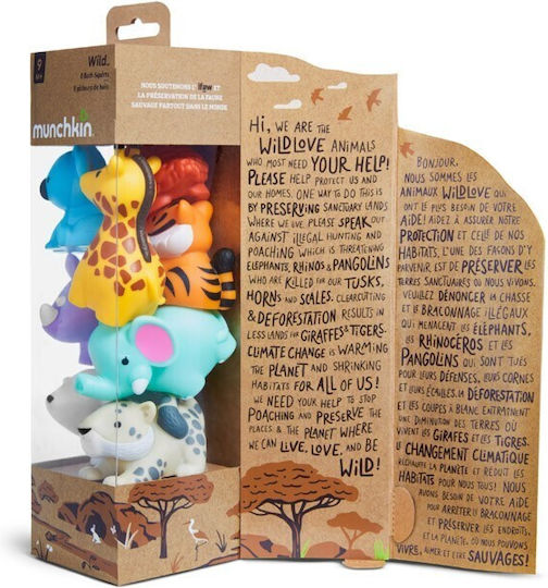 Munchkin Wildlove Water Squirters for 9+ Months 8 Pieces