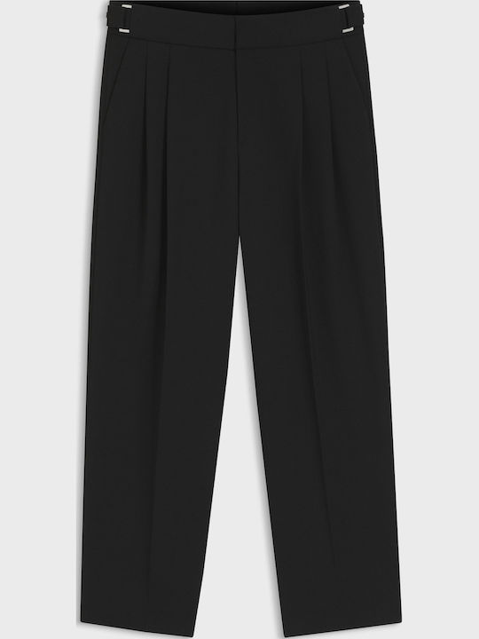 Suit Trousers Elastic Black