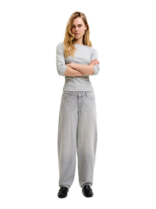 Damen Jeans Hosen Grau