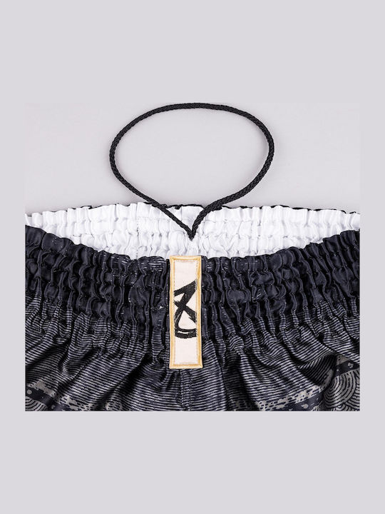 Muay Thai 8 Weapons Hanuman Black Gold Boxing Shorts