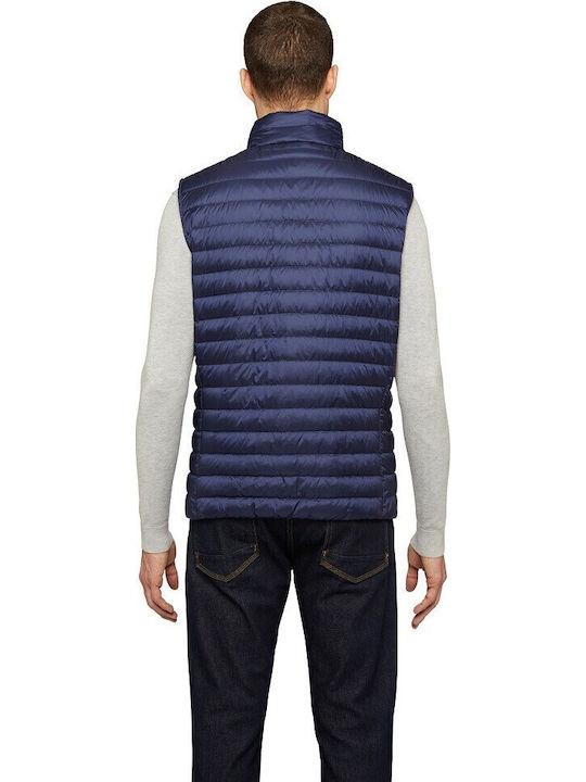 Jachetă Puffer Fără Mâneci De Iarnă Albastru Marin