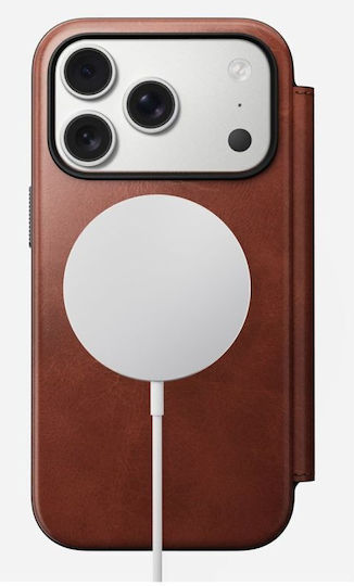 Nomad Modern Leather Brown Back Cover for iPhone 17 Pro