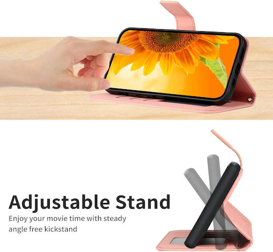 Forcell Xiaomi Poco X8 Pro 5g Blumen Handyhülle Brieftasche Rosa