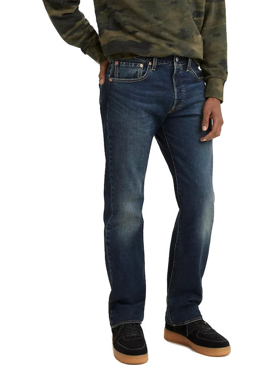 Men's Jeans Pants with Regular Straight Fit Blue