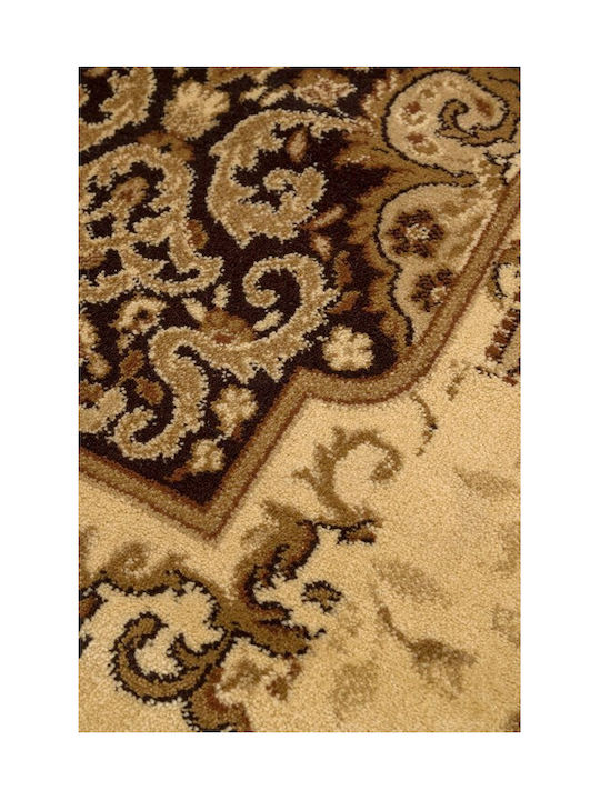 Viokarpet Amal 3331 Rectangular Brown-Black Rug 67x140cm