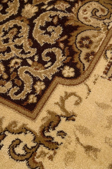 Viokarpet Amal 3331 Rectangular Brown-Black Rug 67x140cm