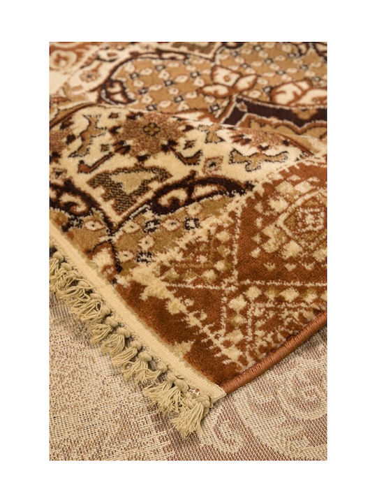 Viokarpet Amal 3331 Rectangular Brown-Black Rug 67x140cm