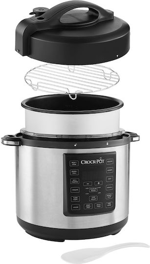 Crock-Pot CSC051X Aragaz Multifuncțional 100W cu Memorie Internă 5.6lt Argintiu
