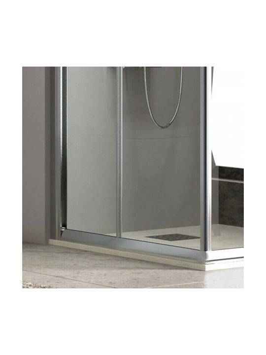 Karag Flora 100 Душ Кабинет с Плъзгаща Врата 100x90x190см Прозрачно Стъкло