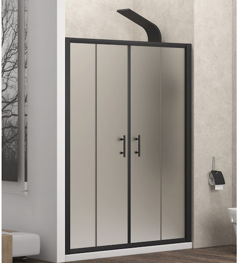 Flora 600 S-10a 170x190 Nero Icy Nano 6mm Καμπίνα Τοίχο Τοίχο Σατινέ Κρύσταλλο Flora 600 Black Karag 170x190cm Flora 600 S-10a 170x190 Nero Icy Nano 6mm Καμπίνα Τοίχο Τοίχο Σατινέ Κρύσταλλο Flora 600 Black Karag 170x190cm