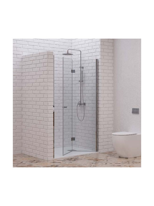 Karag S7 Porta Shower Screen for Shower with Foldable Door 60x200cm Clear Glass Chrome