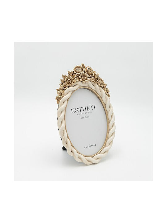 Plastic Photo Frame with Gold Frame