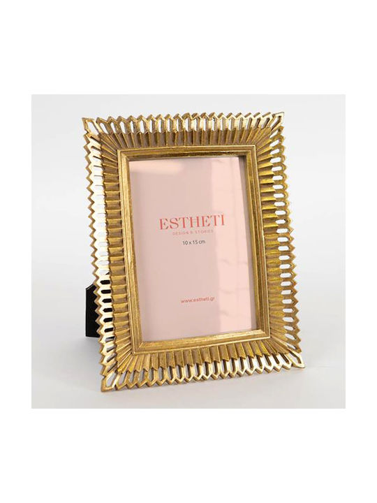 Estheti Home Resin Frame Gold 10x15cm 17.8x2.2x22.3cm 756-12071