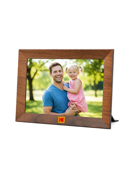Kodak Cf102p Wall-mounted Wooden Photo Frame with Brown Frame