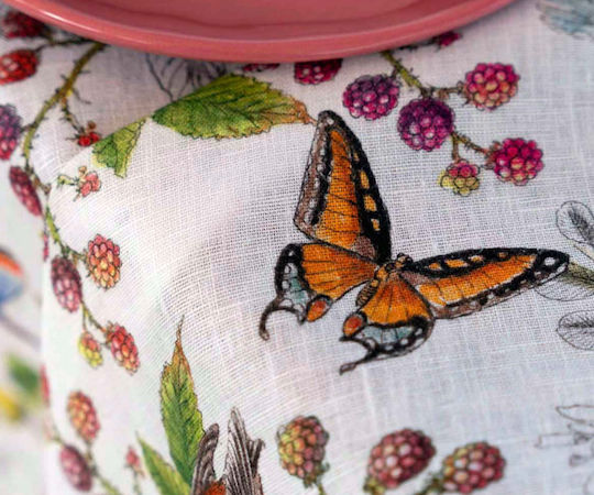 Tessitura Toscana Telerie Linen Orange Runner 170x45cm