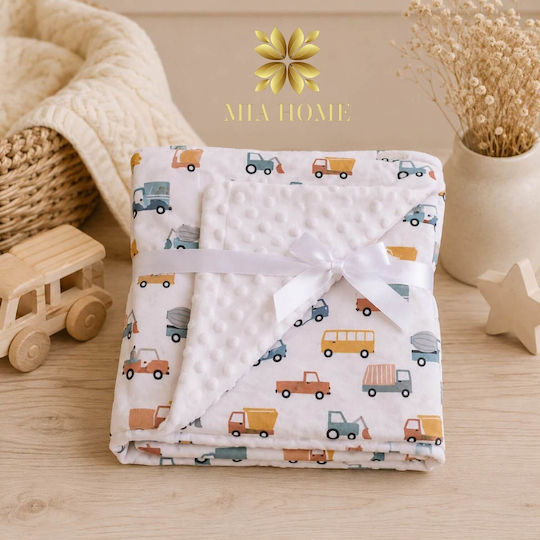 Mia Home Κουβέρτα Αγκαλιάς & Λίκνου 100x75εκ. Mia Home Κουβέρτα Αγκαλιάς & Λίκνου 100x75εκ.