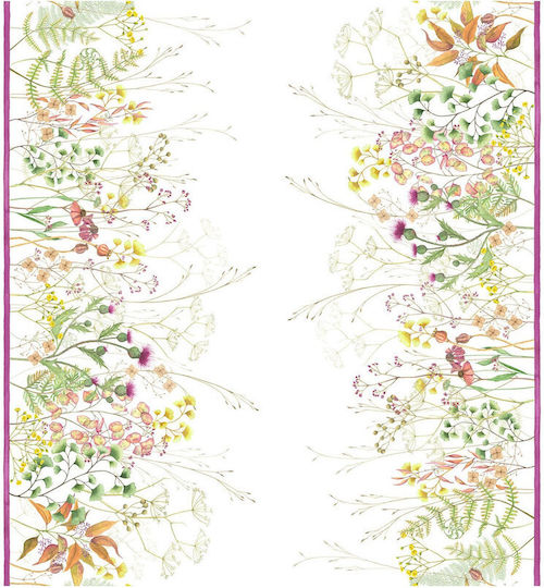 Tessitura Toscana Telerie Linen Tablecloth Selvatica White 140x170cm