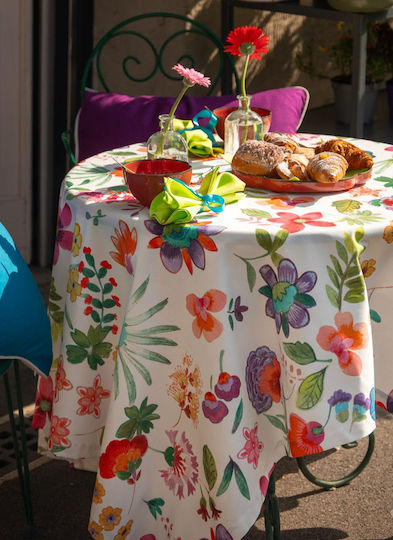 Tessitura Toscana Telerie Τραπεζομάντηλο Βαμβακερό Tablecloth Carel Πράσινο 170x270εκ.