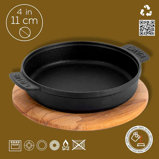 Lava Saganaki aus Gusseisen 11cm