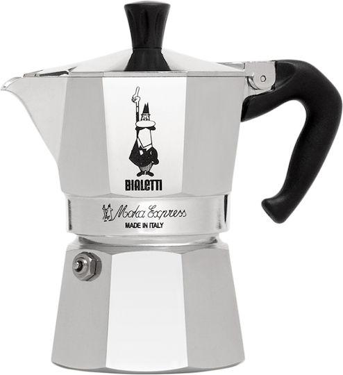 Bialetti Moka Express Кафеварка За Еспресо 1 Чаша Сребриста