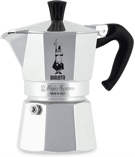 Bialetti Moka Express Кафеварка За Еспресо 1 Чаша Сребриста