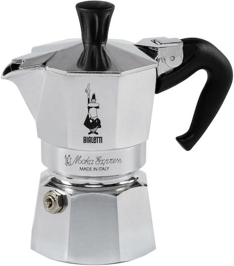 Bialetti Moka Express Кафеварка За Еспресо 1 Чаша Сребриста