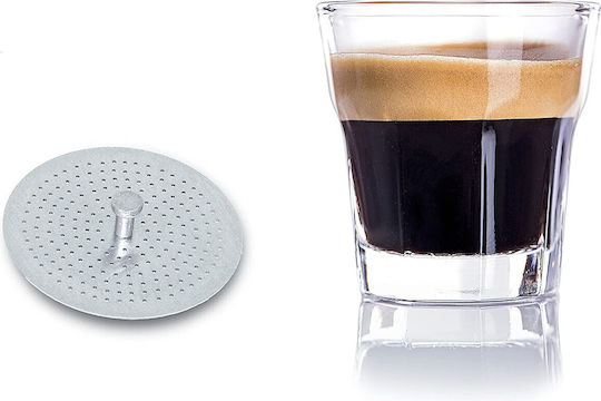 Beper Elektrisches Espressokocher für den Herd 3 Tassen 400W Schwarzes