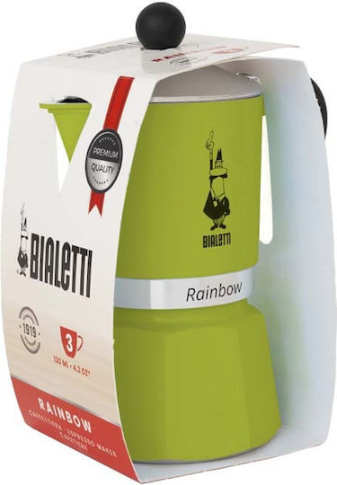 Bialetti Rainbow Cafetieră Pentru Plită Espresso 6 Căni Verde
