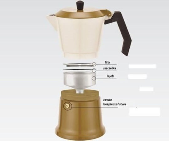 Maestro Espresso Briki 9 Cups Silver