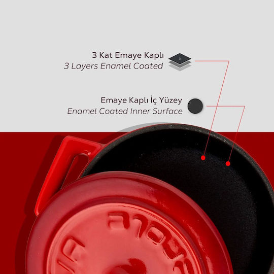 Ready Lava Βαθιά Κατσαρόλα από Μαντέμι 0.3lt / 10cm