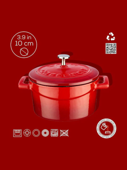 Ready Deep Pot made of Cast Iron 0.3lt / 10cm