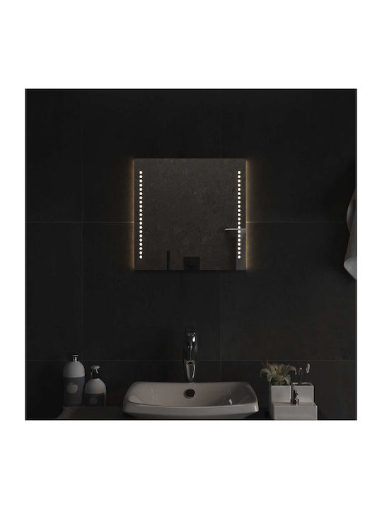 vidaXL Badezimmerspiegel Led 40x40cm Transparent