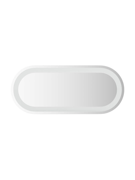 vidaXL Oglindă de baie Led 70x30cm Transparentă