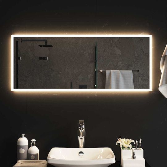 vidaXL Badezimmerspiegel Led 100x40cm Transparent