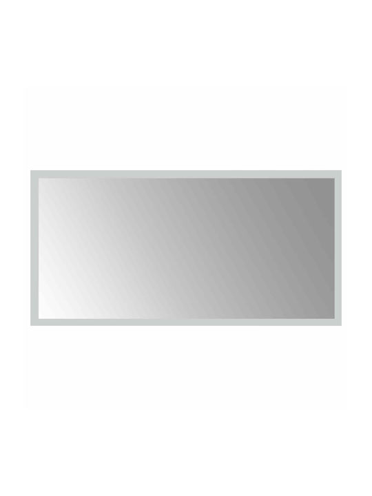 vidaXL Огледало за баня LED 60x30cm Прозрачен