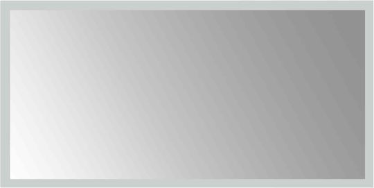 vidaXL Огледало за баня LED 60x30cm Прозрачен