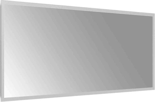 vidaXL Огледало за баня LED 90x40cm Прозрачен