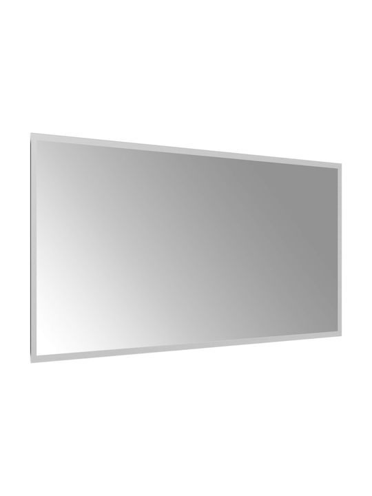 vidaXL Огледало за баня LED 100x50cm Прозрачен