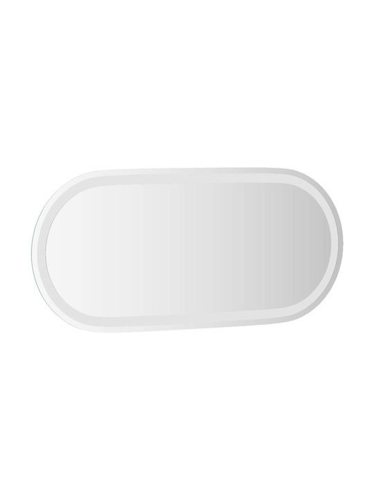 vidaXL Καθρέπτης Μπάνιου Led 80x35cm Διάφανος