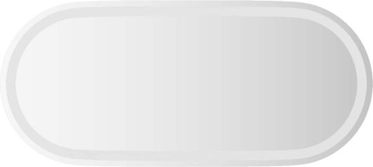 vidaXL Огледало за баня LED 80x35cm Прозрачен