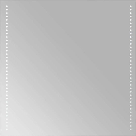 vidaXL Bathroom Mirror Led 60x60cm Transparent
