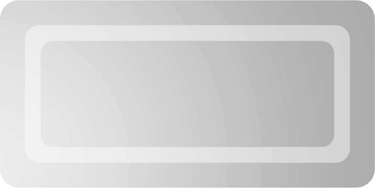 vidaXL Καθρέπτης Μπάνιου Led 60x30cm Διάφανος