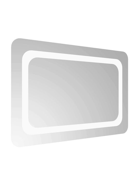 vidaXL Bathroom Mirror Led 60x40cm Transparent