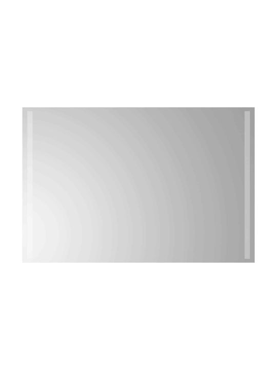 vidaXL Bathroom Mirror Led 90x60cm Transparent
