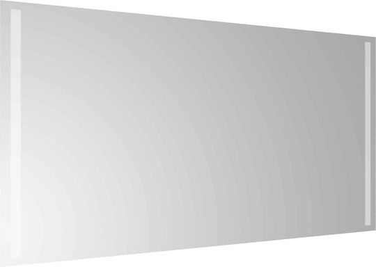 vidaXL Badezimmerspiegel Led 100x60cm Transparent