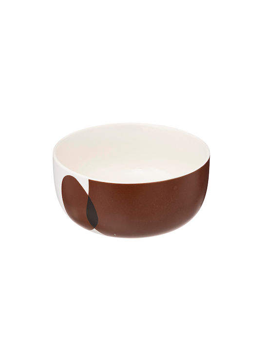 Serving Bowl Round made of Porcelain Blue with Diameter 12.6cm
